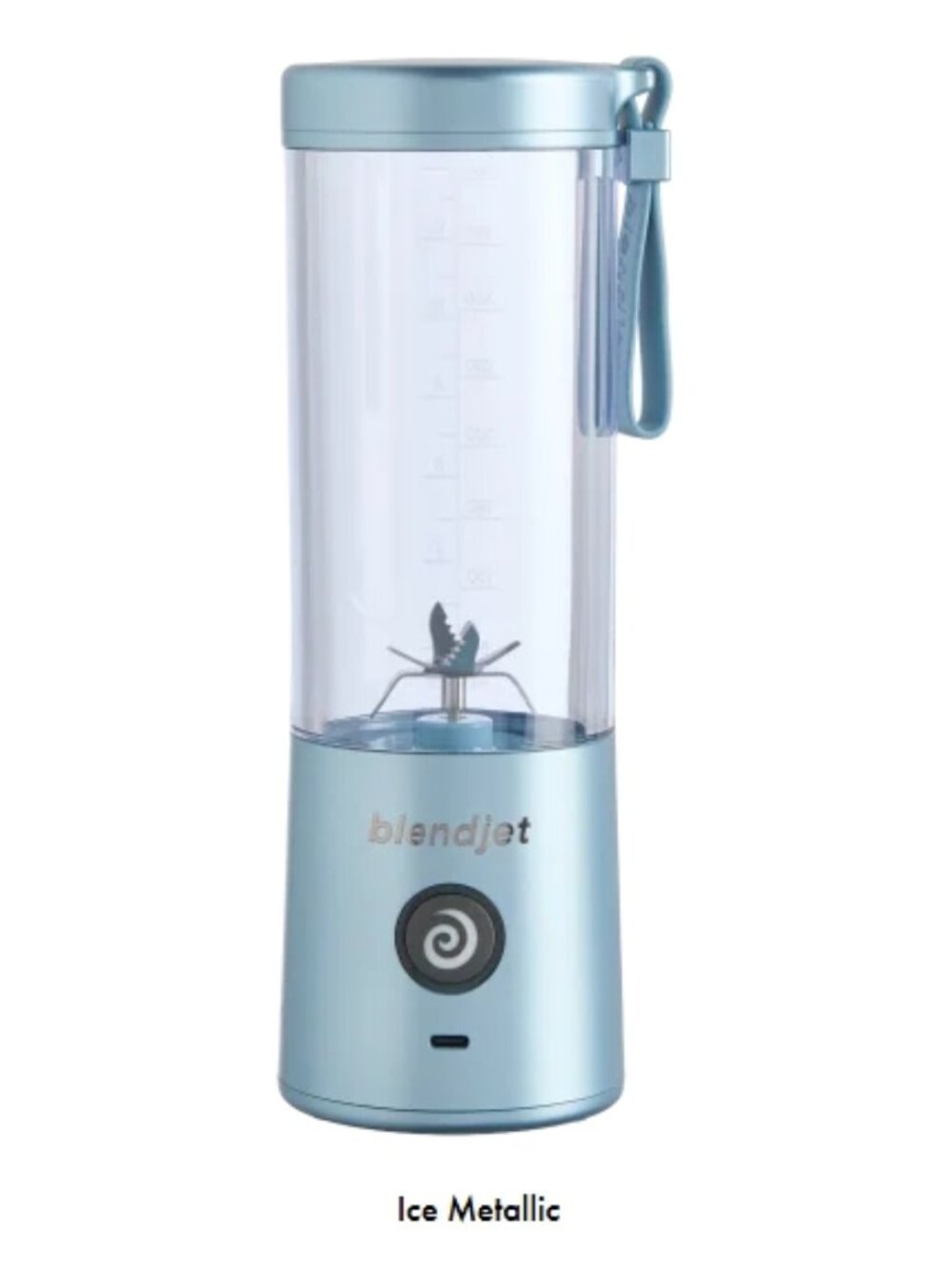 BlendJet 2 Portable Blender for Smoothies & Shakes - Ice Metallic
